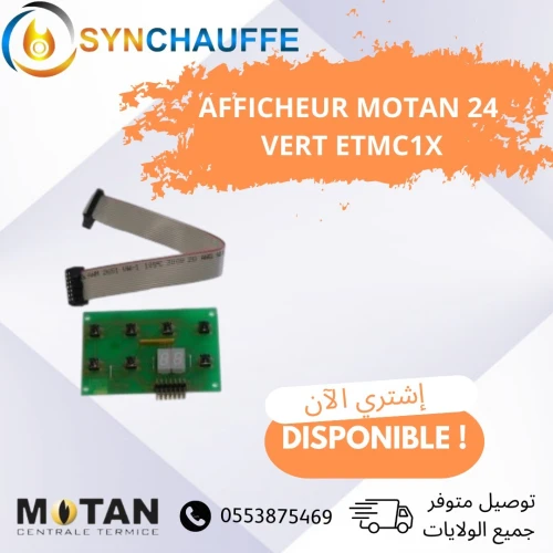 Afficheur + carte mère chaudière MOTAN