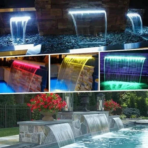 Lame d'eau, cascade, jet d'eau