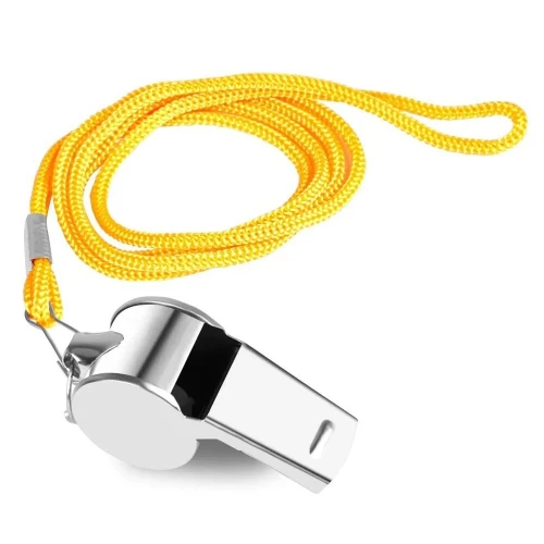 Sifflet en métal avec corde, sifflet Extra fort