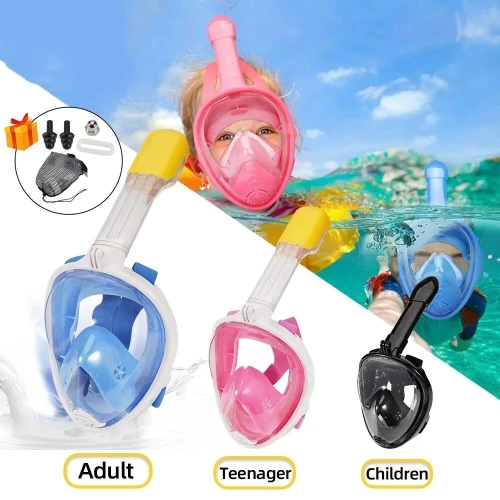 Masque de plongée sous-marin Anti-buée, visage complet, masques respiratoires en apnée