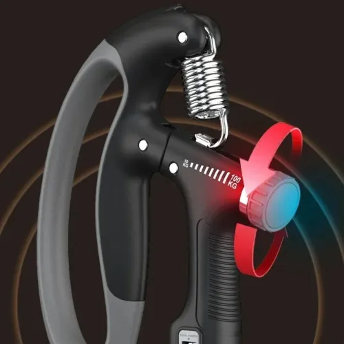 Pince de Force Reglable 10 kg jusqu'a 100 kg avec Compteur LCD  Poignée Fitness Mains & Doigts