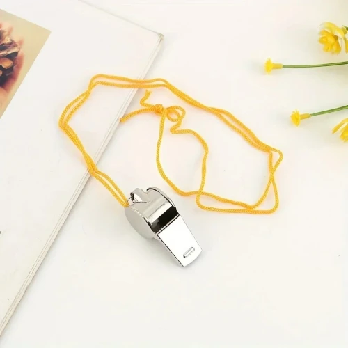 Sifflet en métal avec corde, sifflet Extra fort