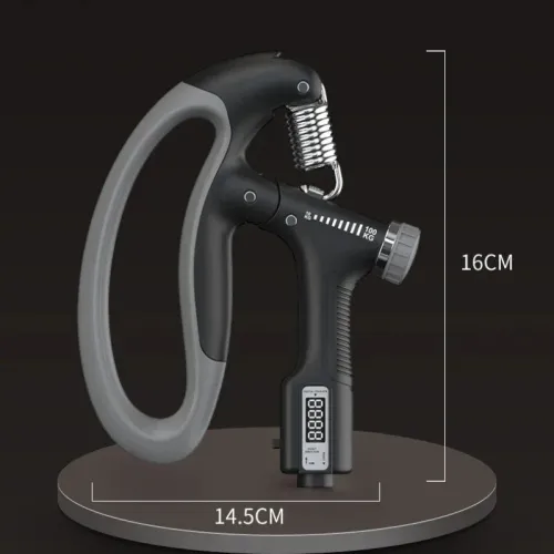 Pince de Force Reglable 10 kg jusqu'a 100 kg avec Compteur LCD  Poignée Fitness Mains & Doigts