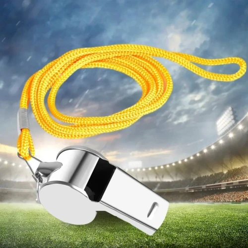 Sifflet en métal avec corde, sifflet Extra fort