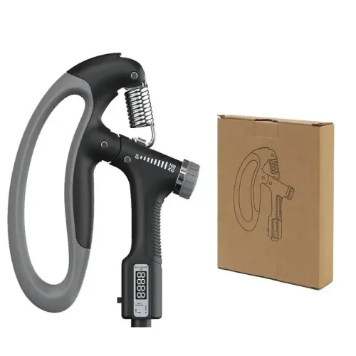 Pince de Force Reglable 10 kg jusqu'a 100 kg avec Compteur LCD  Poignée Fitness Mains & Doigts