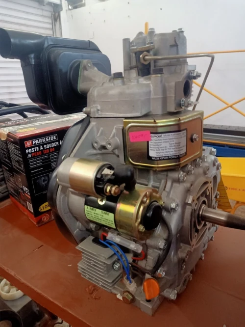 Moteur diesel KIPOR arbre conique démarrage électrique 186FA