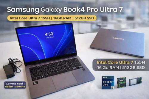 Samsung Galaxy Book4 Pro Ultra 7 - 16Go -  512 SSD - Utilisé 1 semaine