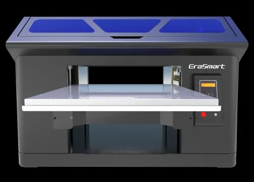 UV ERASMART Imprimante Printer UV à plat A3+(35/45 CM)+ DTF (autocollant de transfert) +rotative 360