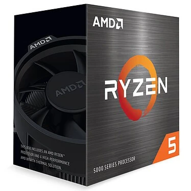 CPU AMD AM4 RYZEN 5 5500 6 COEURS 12 THREADS 4.2GHZ MAX 16MO CACHE 65W BOX (7% POUR CEUX QUI VEULENT LACHETER SEULE)