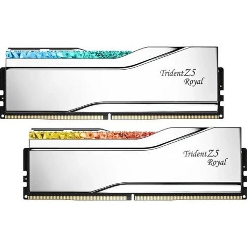 UDIMM DDR5 16GO X1 6400MHZ CL32 GSKILL TRIDENT Z5 ROYAL ARGB SILVER