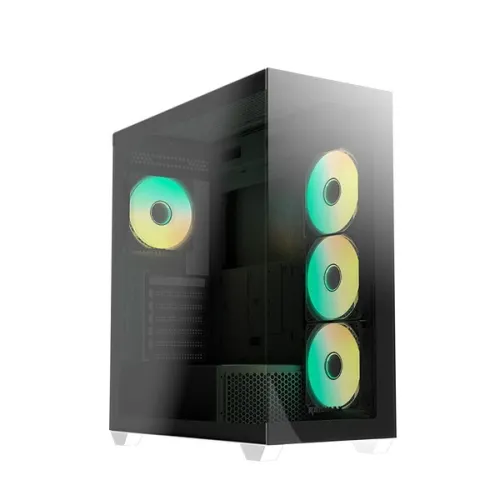 RAIDMAX I800 AIR CHROME INFINITA WHITE 1X FAN + 3X FAN REVERSED BLADE