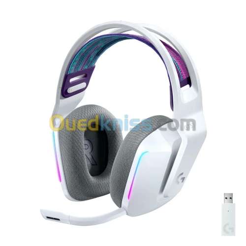 CASQUE LOGITECH SANS FIL RGB GAMING G733 WHITE