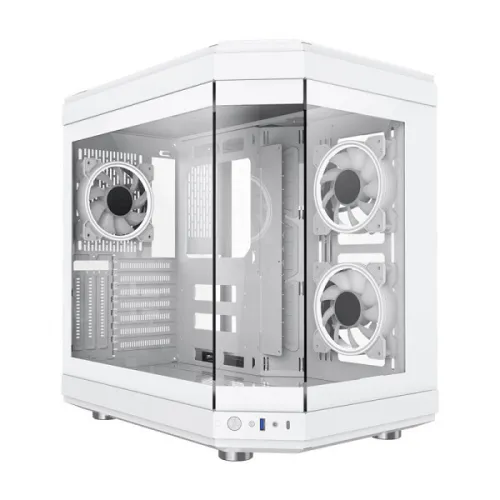 GAMING GAMEMAX HYPER WHITE FISH TANK ATX ARGB WHITE