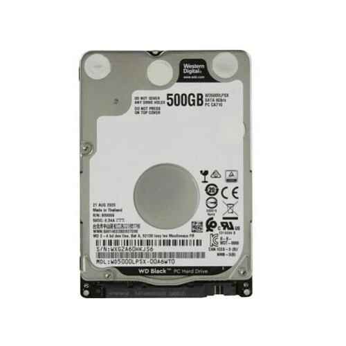 SATA 2.5 500GO WD 7200RPM BLACK CAVIAR RECUPURATION