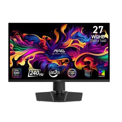 MSI 27 240HZ QHD OLED 0.03MS MAG 271QP QD-OLED BLACK TVD