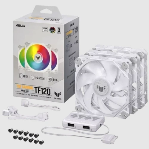 TUF Gaming TF120 RGB X3 WHITE FAN