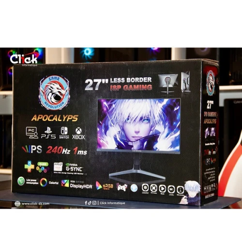 GAME REVOLUTION 27 APOCALYPS 240HZ IPS 1 MS / 2xHDMI 1xDP / ROTATE STAND RGB