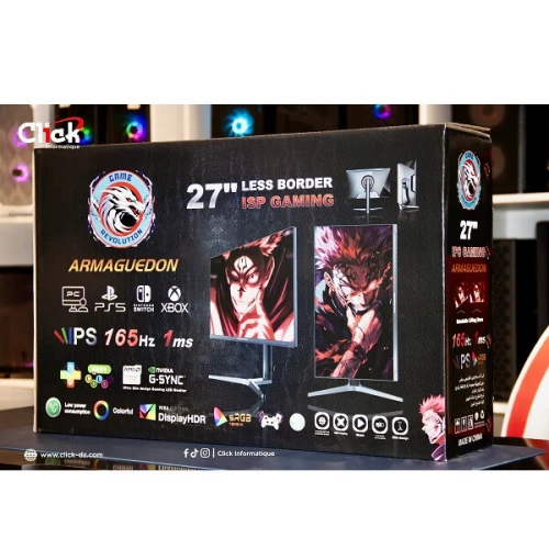 GAME REVOLUTION 27 ARMAGUEDON 165HZ IPS 1 MS / 1xHDMI 1xDP / ROTATE STAND RGB
