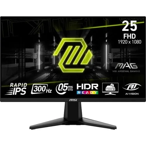 MSI MAG 25 FHD IPS 300HZ 0.5MS HDR 255XF BLACK TVD