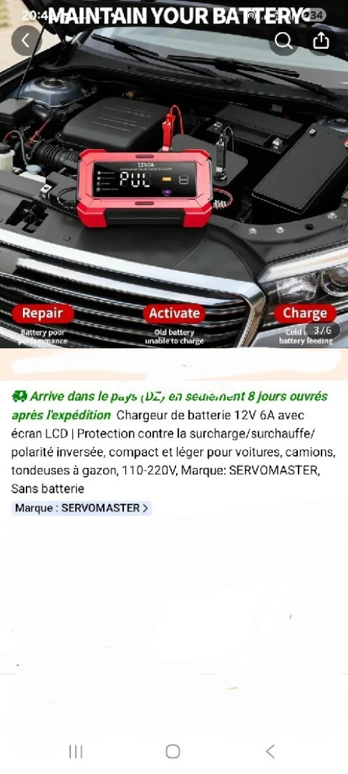 Chargeur batterie