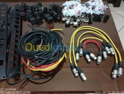 neutrik ensemble de connecteurs xlr et de câbles audio