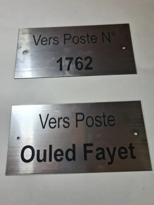 Gravure plaques 