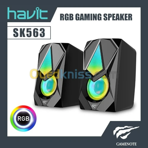 Haut-parleurs Gaming RGB Havit GAMENOTE SK563 USB