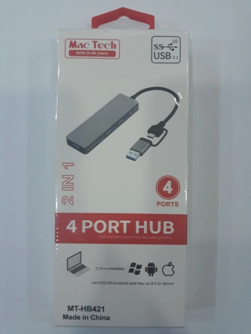 Hub USB 3.0 TO 4 Ports MT-HB421