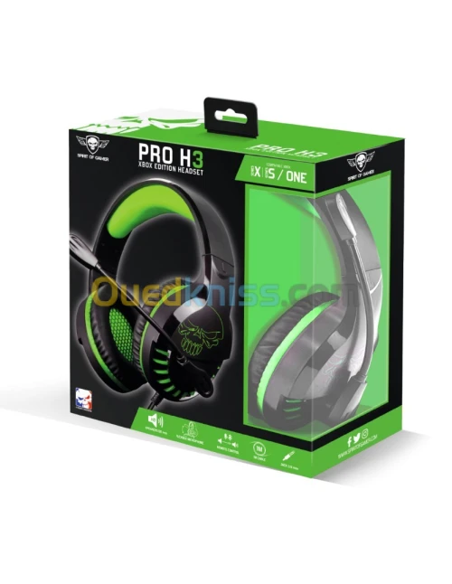 Casque Spirit Of Gamer PRO H3 XBOX EDITION