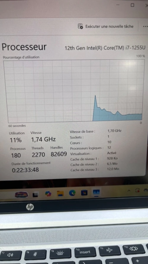 HP PROBOOK 440 G9  14'' FHD I7-12TH 16RAM 512SSD IRIS XE BATTERIE +3 HEURES