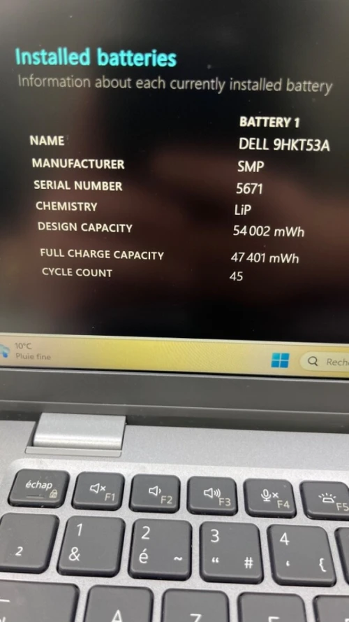 DELL LATITUDE 5340 I5-13TH  VPRO 13.3'' FHD 16RAM 256SSD  IRIS XE  GRAPHICS BATTERIE +4.5 HEURES