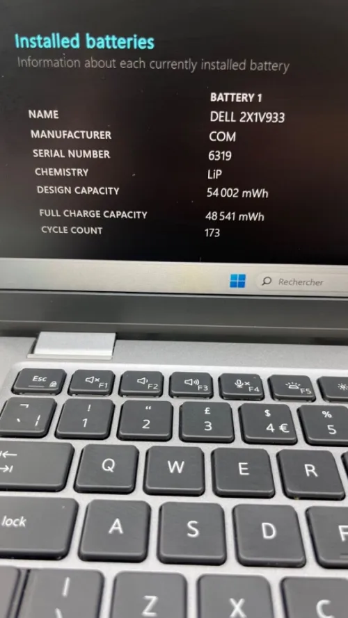DELL LATITUDE 5340 I7-13TH 16RAM 512 SSD BATTERIE +4.5