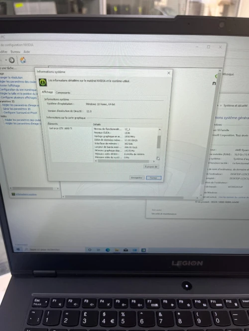 LENOVO LEGION 5 RYZEN 7 4800H 16RAM 1000SSD GTX1660TI 06GB DDR6