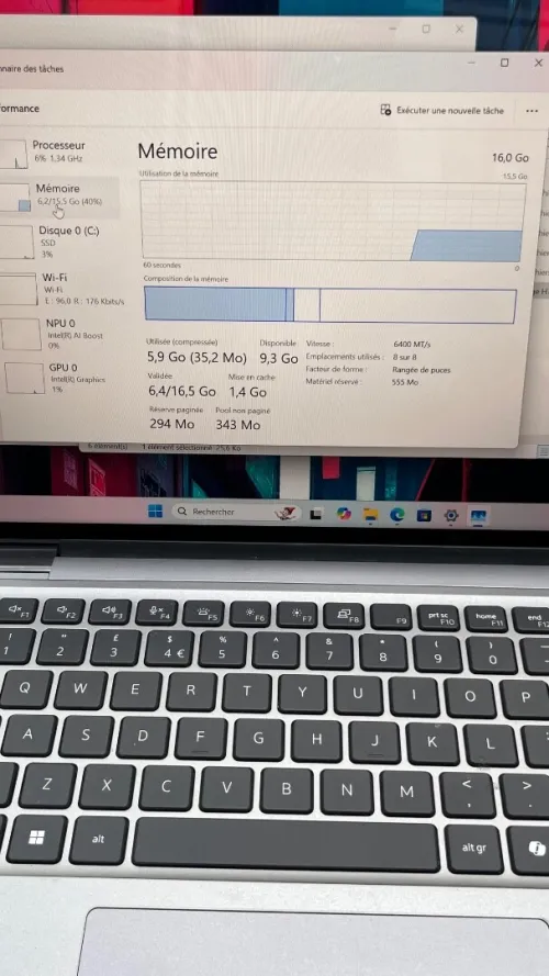 DELL LATITUDE 7450 2IN1 FINITION ALUMINIUM Ultra 7 165U 16RAM 256 SSD 14'' FHD+ BATTERIE 100% ETAT 10/10 GARANTIE 06 MOIS