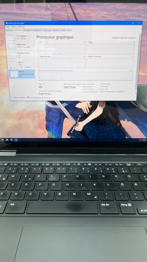 LG GRAM  I7-13TH PROCESSEUR P 16RAM 1 TB SSD  INTEL IRIS XE  GRAPHS BATTERIE 7 HEURES 95%