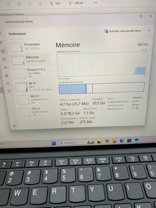 LENOVO THINKPAD X12  ULTRA 7 155U 12.3'' 16RAM 512SSD  NEUF