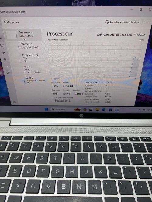 HP PROBOOK 440 G9 I7-12TH 14'' 16RAM 512SSD UHD GRAPHICS BATTERIE 4HEURES