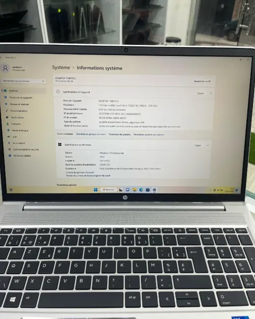 HP PROBOOK 450 G8 15" I5-11TH 08RAM 256 SSD INTEL IRIS XE GARANTIE 06 MOIS