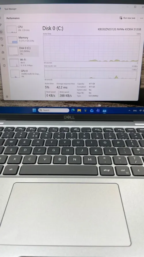 DELL LATITUDE 5440 I7-13TH 16RAM 512SSD INTEL IRIS XE  BATTERIE 4HEURES