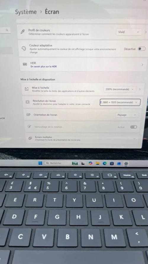 SURFACE PRO 9 I5-12TH 16RAM 256SSD IRIS XE BATTERIE +4 HEURES