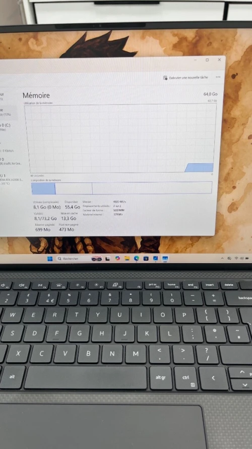 DELL PRECISION 5570 15'' FHD + I7-12TH 64RAM 1TB SSD RTX A2000 08GB 256SSD BATTERIE 5 HEURES ÉTAT NEUF GARANTIE 06 MOIS