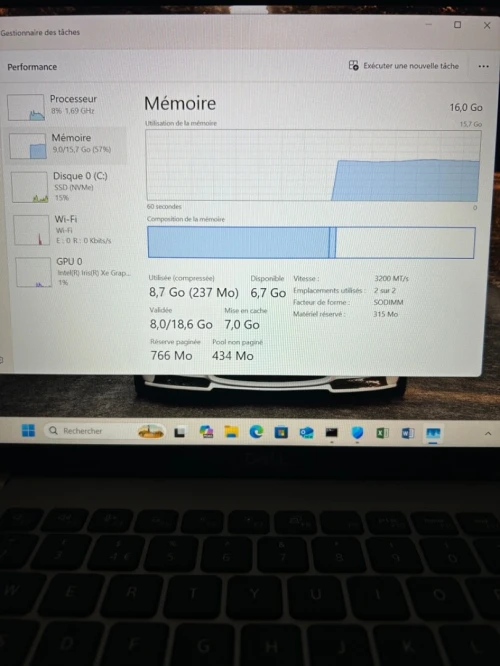 DELL LATITUDE 5430 I5-12TH 16RAM 256 SSD 14'' FHD IRIS XE GRAPHIC  TRES BON ETAT GARANTIE 06 MOIS