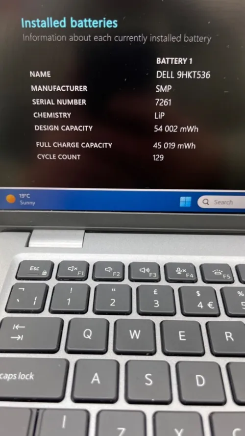 DELL LATITUDE 5440 I7-13TH 16RAM 512SSD INTEL IRIS XE  BATTERIE 4HEURES