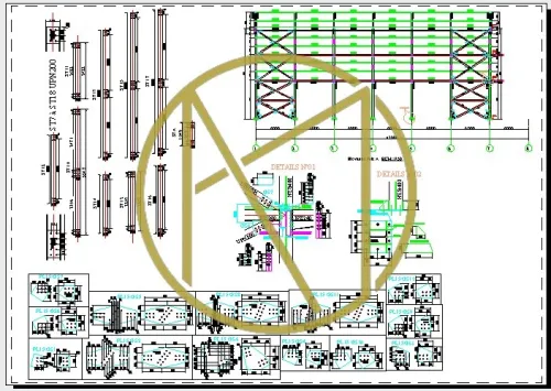 charpente metallique abrcation hangar Fabrication Charpente metallique etude hangar etude charpente metallique plan hangar tekla autocad  robot