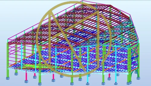 charpente metallique abrcation hangar Fabrication Charpente metallique etude hangar etude charpente metallique plan hangar tekla autocad  robot