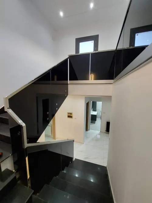 Rampe escalier en verre trempé