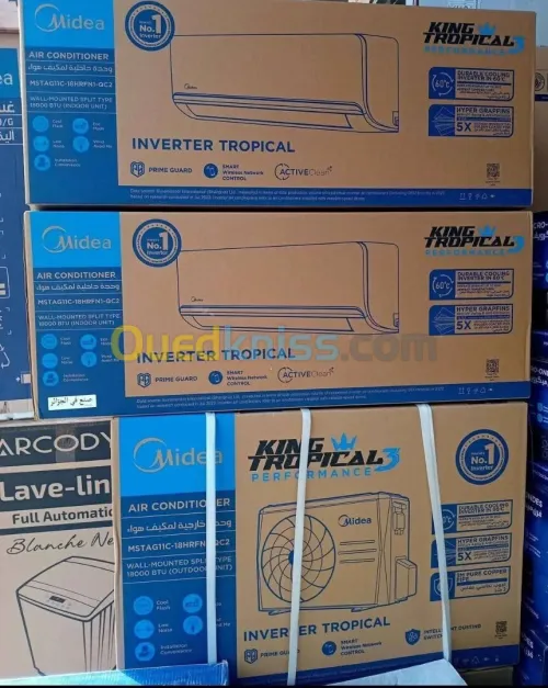 Climatiseur midea King 12000btu  18000btu inverter Tropical 