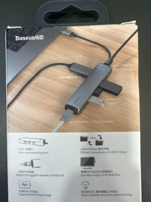 ADAPTATEUR BASEUS TYPE C HUB 6 in 1 