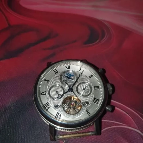 LOUIS COTTIER Montre Homme Automatique - 42 mm - Cadran Argenté - HS3370C3BC1