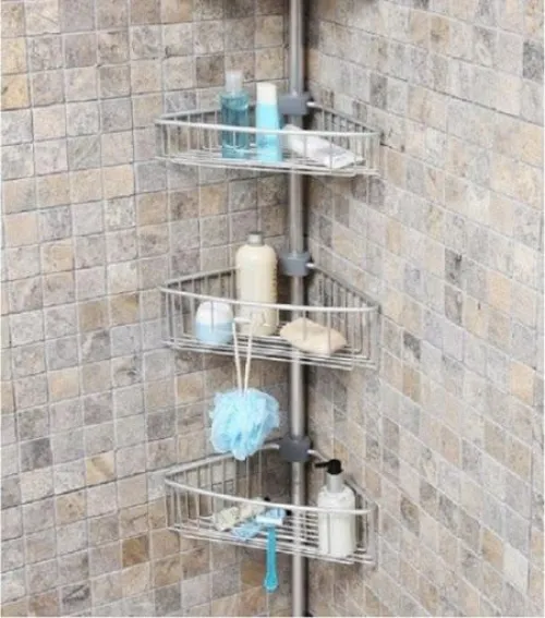 PALOMA Étagère dangle, 3 niveaux, tube télescopique  R029315
